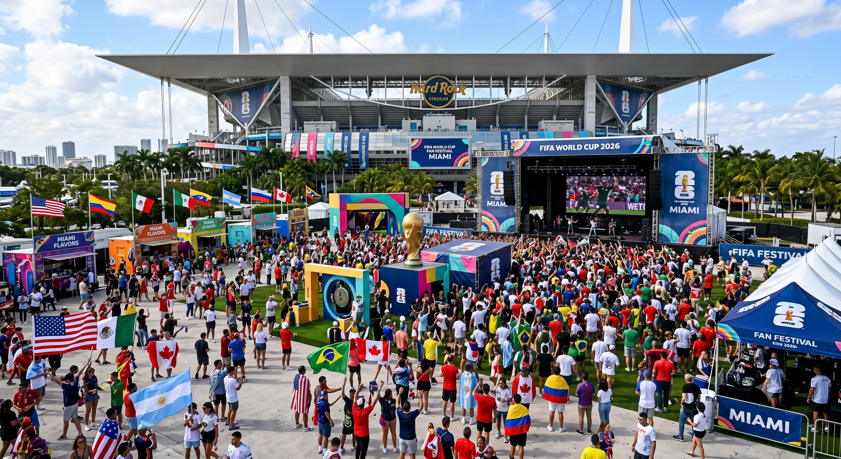 FIFA World Cup 2026 Fan Festival at Hard Rock Stadium Miami — private transfers for matchday, airport, hotel and cruise port