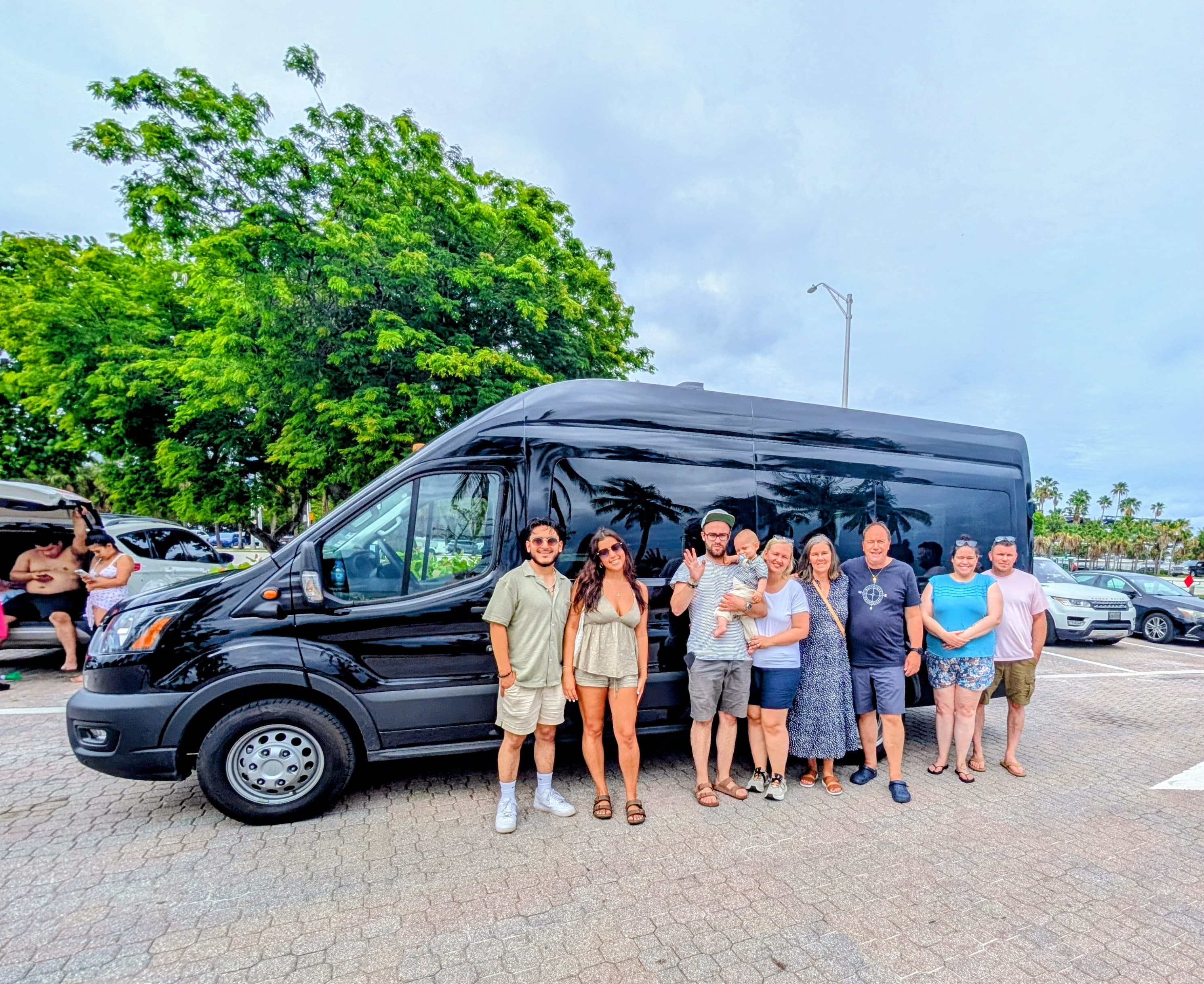 Sightseeing tour van
